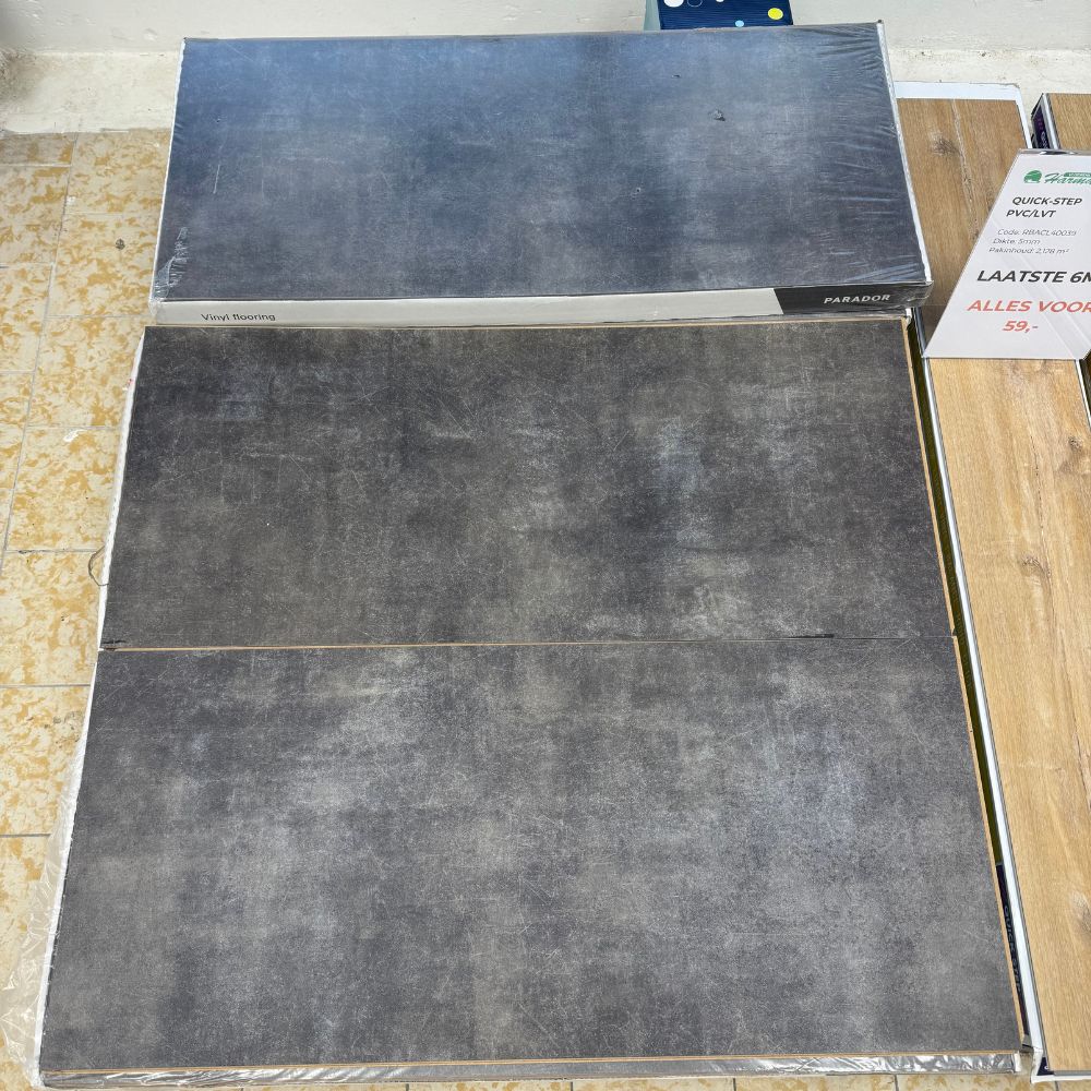 Restpartij Parador Klik PVC Tegel Grijs 7m2