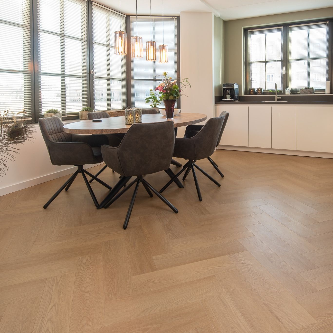 Hoomline Ambassador Dryback Visgraat Halifax 6 - Plak PVC Vloer