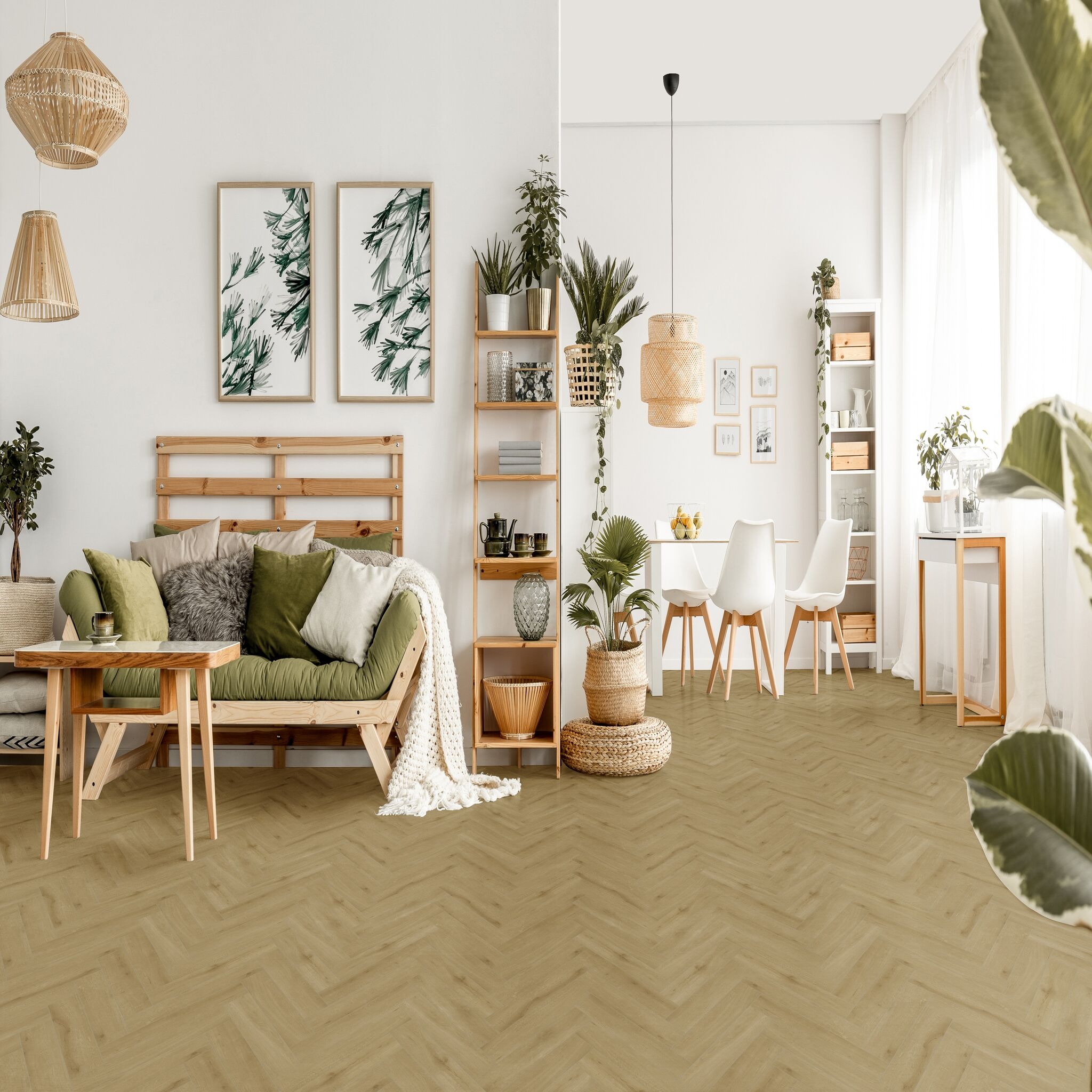 Gelasta Callisto Visgraat Rigid Click 5201 Natural Oak Light - PVC Vloer