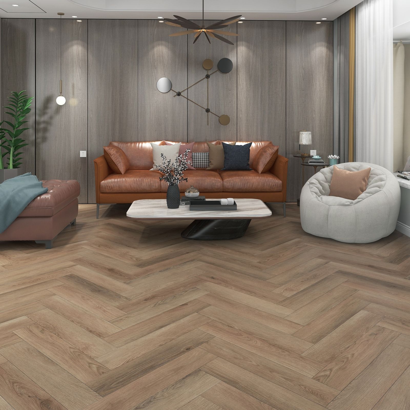 The Diamonds Visgraat PVC Click Sierra DM-308-HB