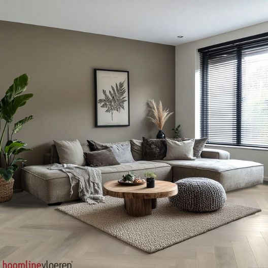 Hoomline The Hamptons Visgraat Dryback 965 Elmont - Plak PVC Vloer