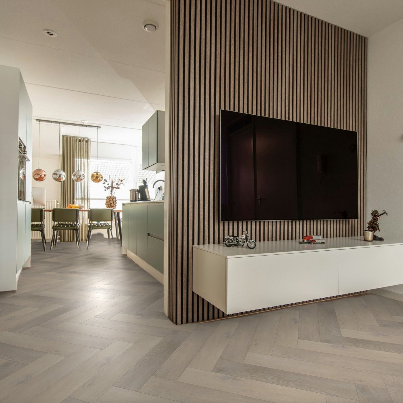 Hoomline The Hamptons Visgraat 924 Lindenhurst - Plak PVC Vloer