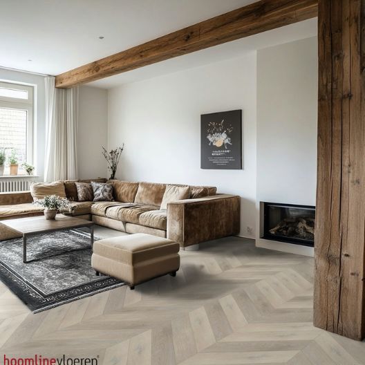 Hoomline The Hamptons Chevron Dryback 965 Riverhead - Plak PVC Vloer