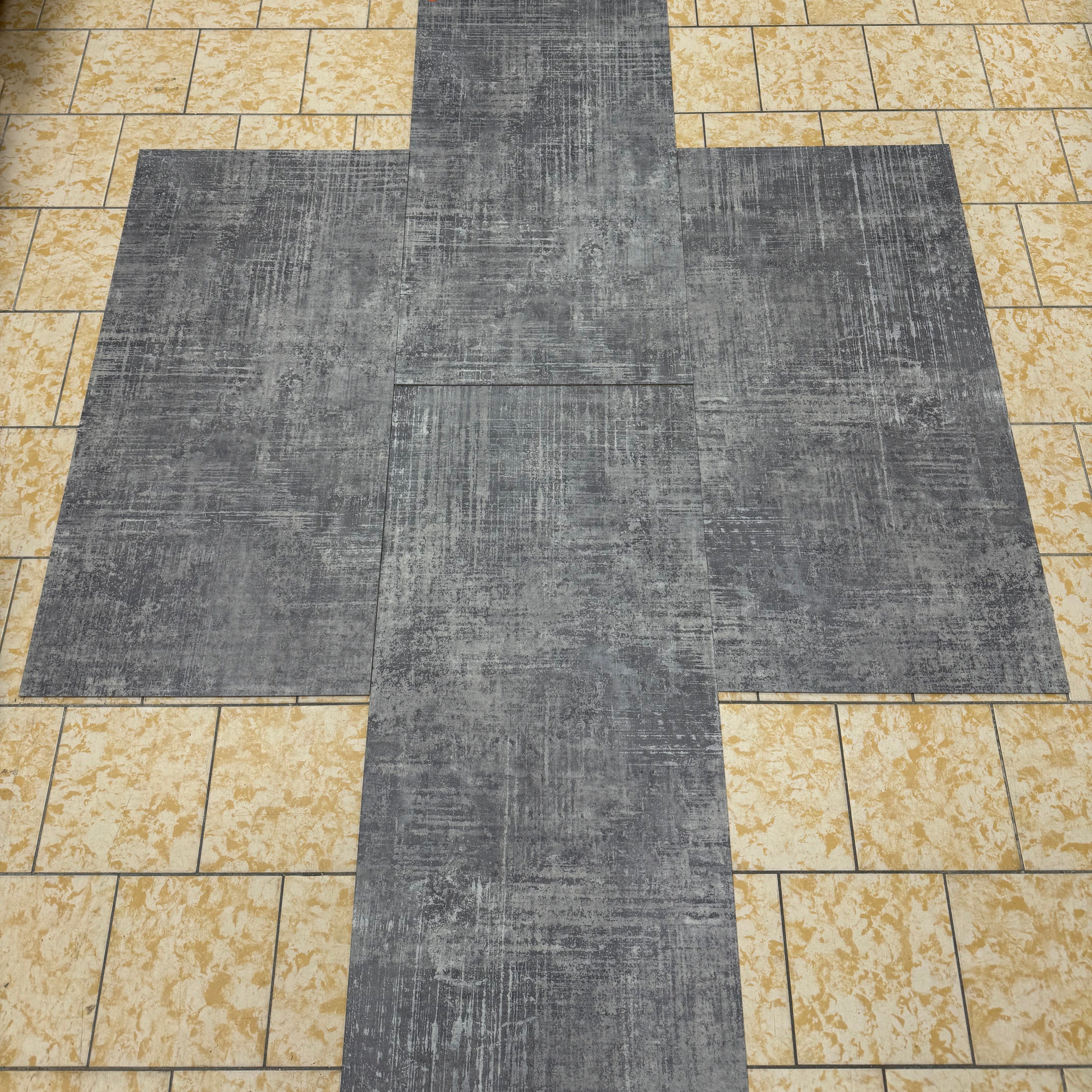 Restpartij Plak PVC mFLOR Grijs 230m2