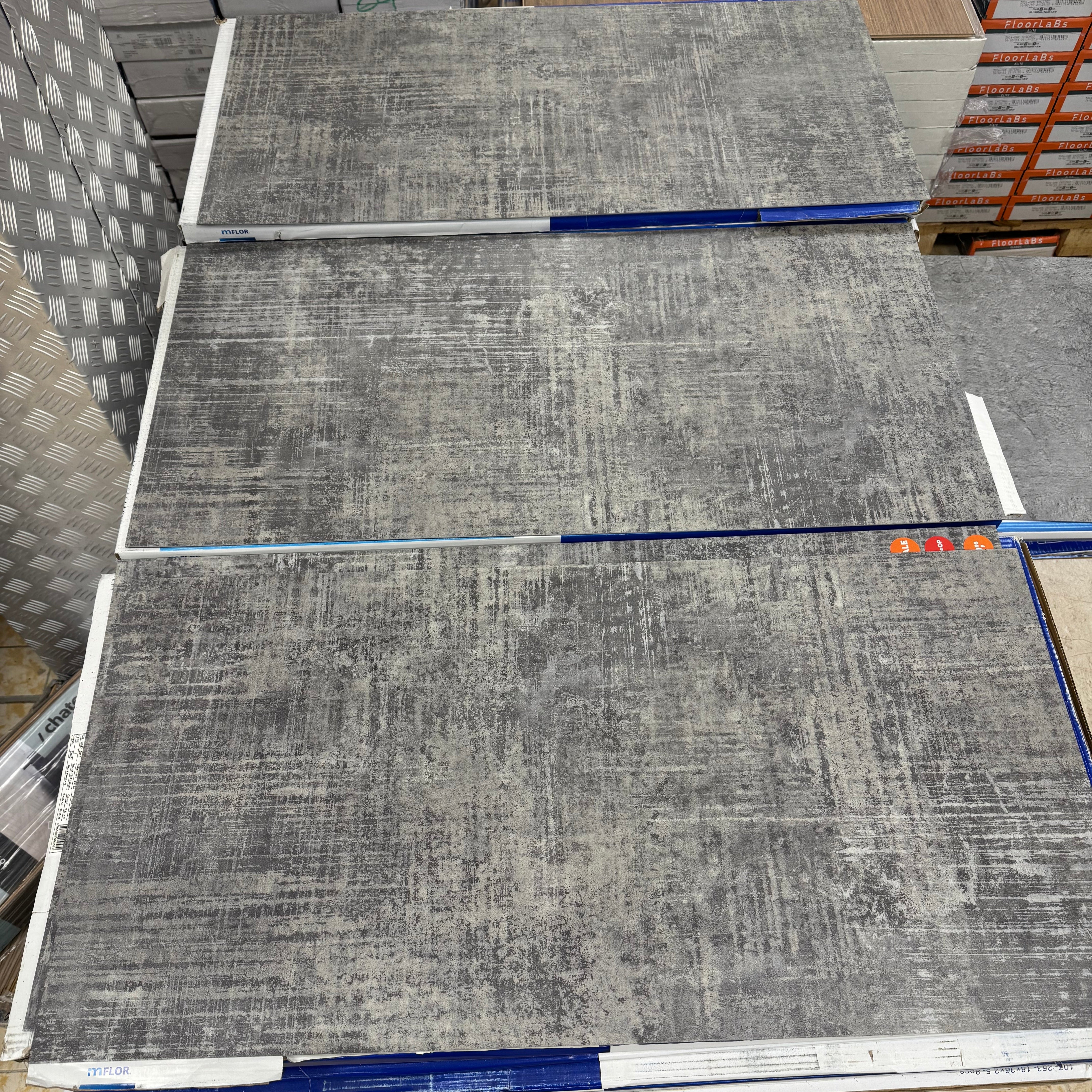 Restpartij Plak PVC mFLOR Grijs 230m2