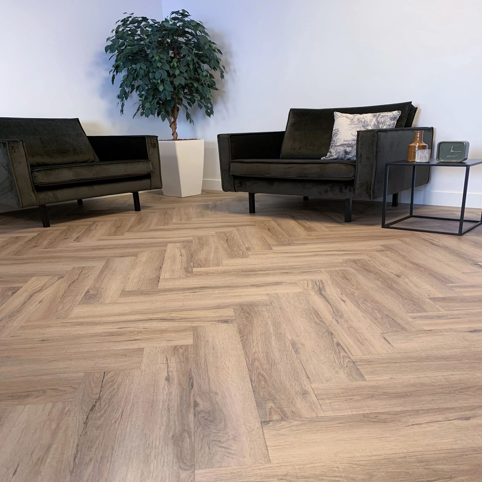 Gelasta City Visgraat Rigid Click 5700 Smoked Oak Light - PVC Vloer