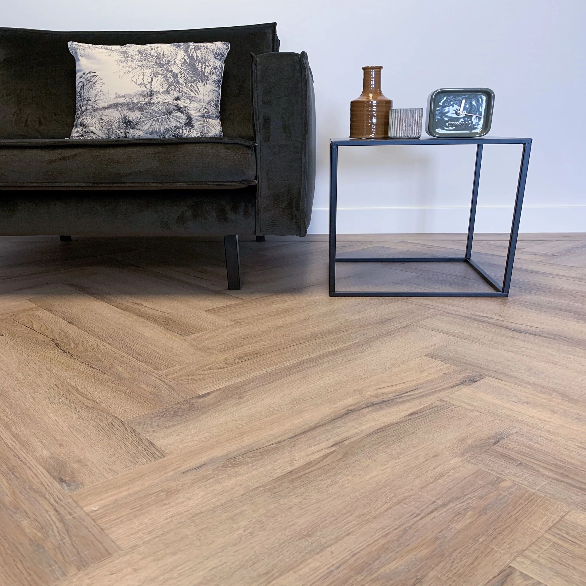 Gelasta City Visgraat Rigid Click 5700 Smoked Oak Light - PVC Vloer