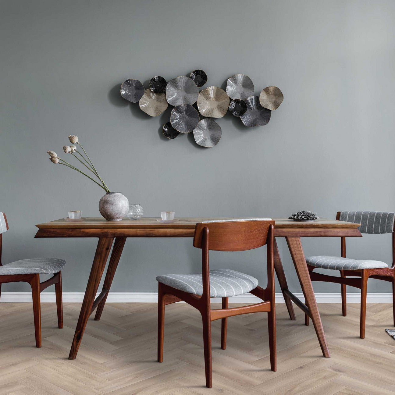 Solidfloor Mansion Comfort Click Visgraat Dust Oak - Klik PVC