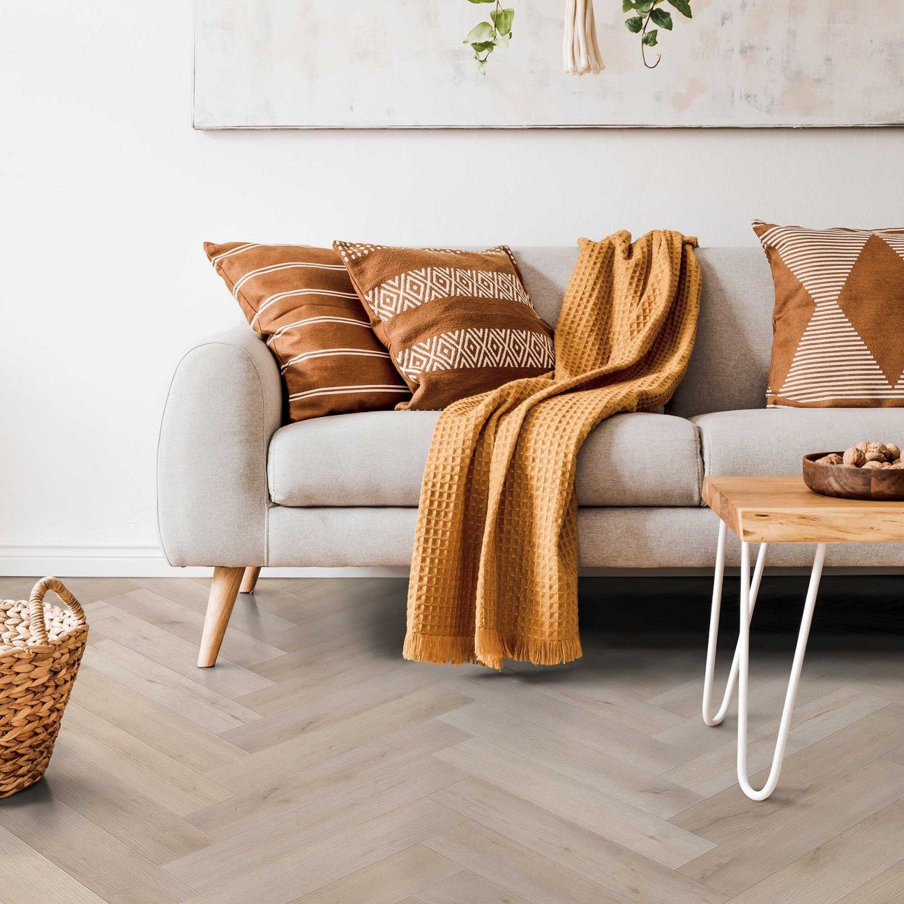 Solidfloor Mansion Comfort Click Visgraat Natural Oak - Klik PVC