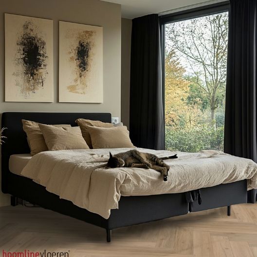 Hoomline Fusion Superior Dryback Visgraat V4 Gotham Oak Natural - Plak PVC Vloer