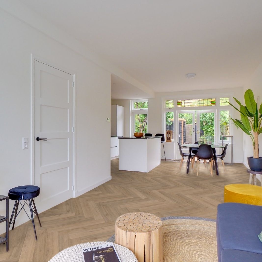 Hoomline Fusion Superior Dryback Visgraat V4 Gotham Oak Natural - Plak PVC Vloer