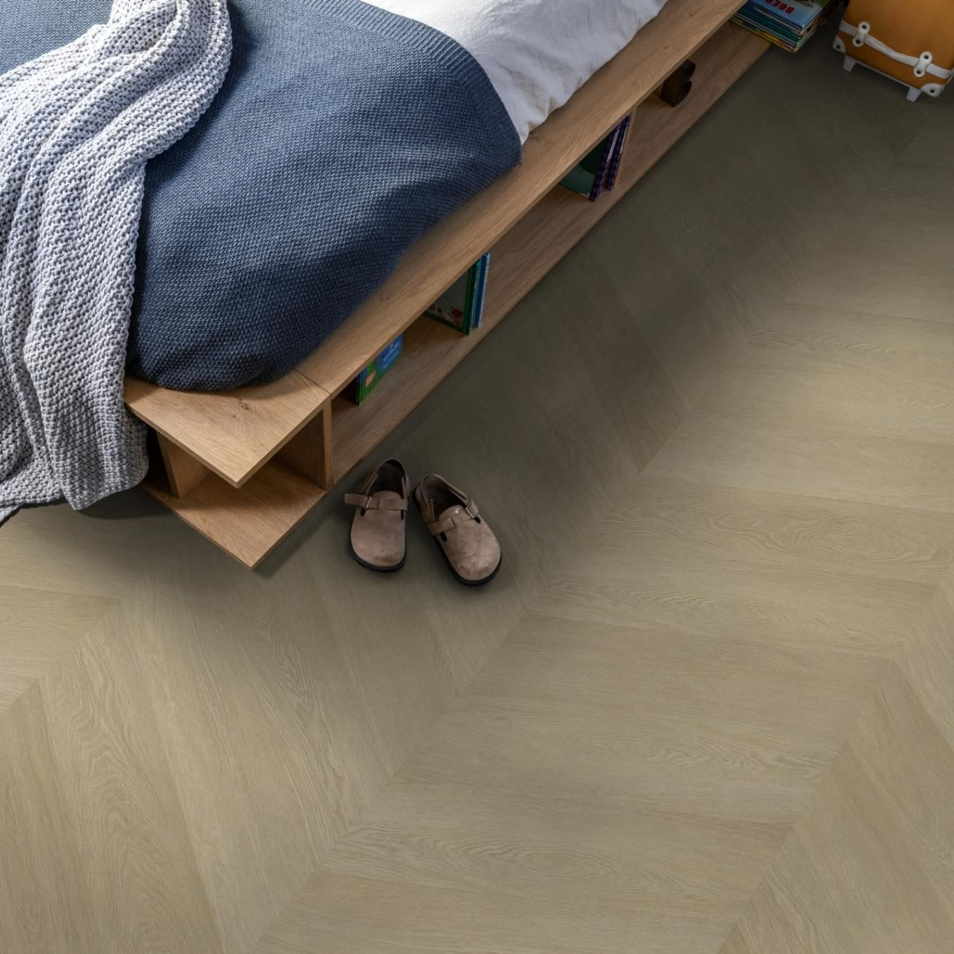 Ambiant Spigato Estino Hongaarse Punt Natural Oak - Plak PVC Vloer