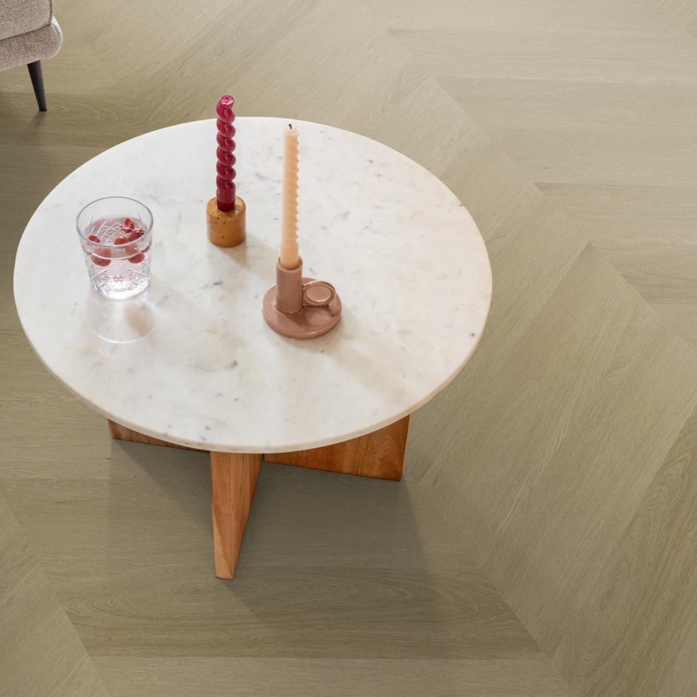 Ambiant Spigato Estino Hongaarse Punt Warm Oak - Plak PVC Vloer