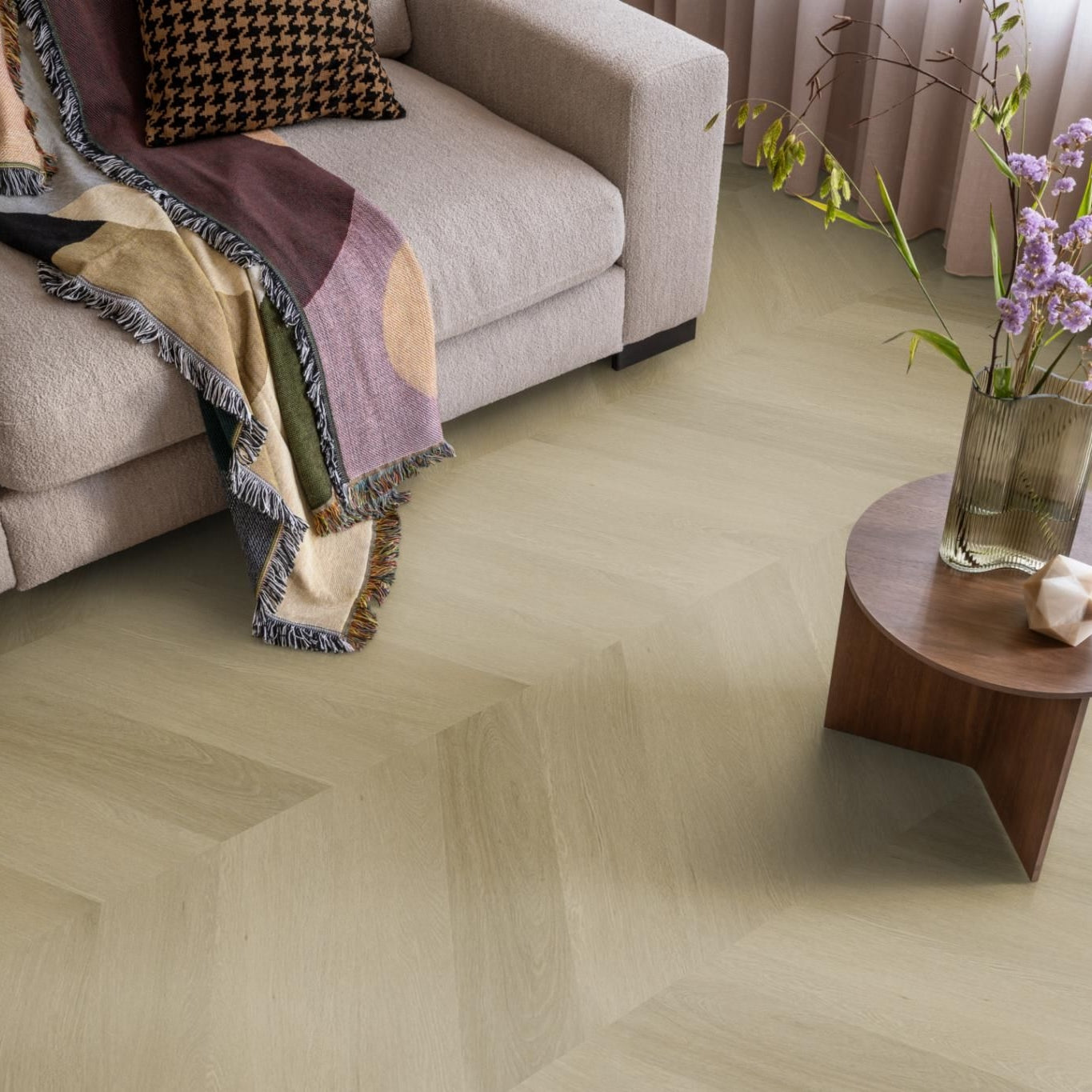 Ambiant Spigato Estino Hongaarse Punt Warm Oak - Plak PVC Vloer