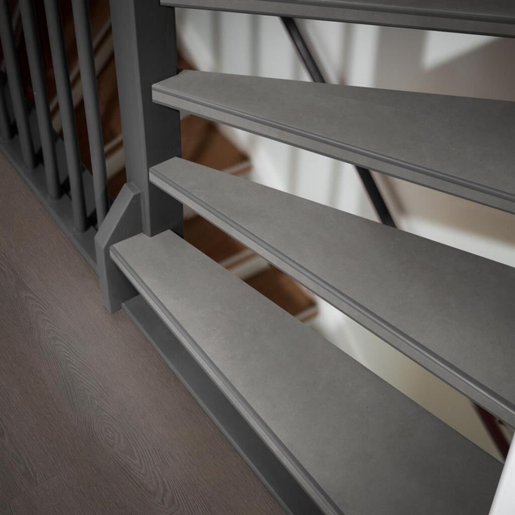 Ambiant Traptreden Set - Ceramo Light Grey - Traprenovatie PVC