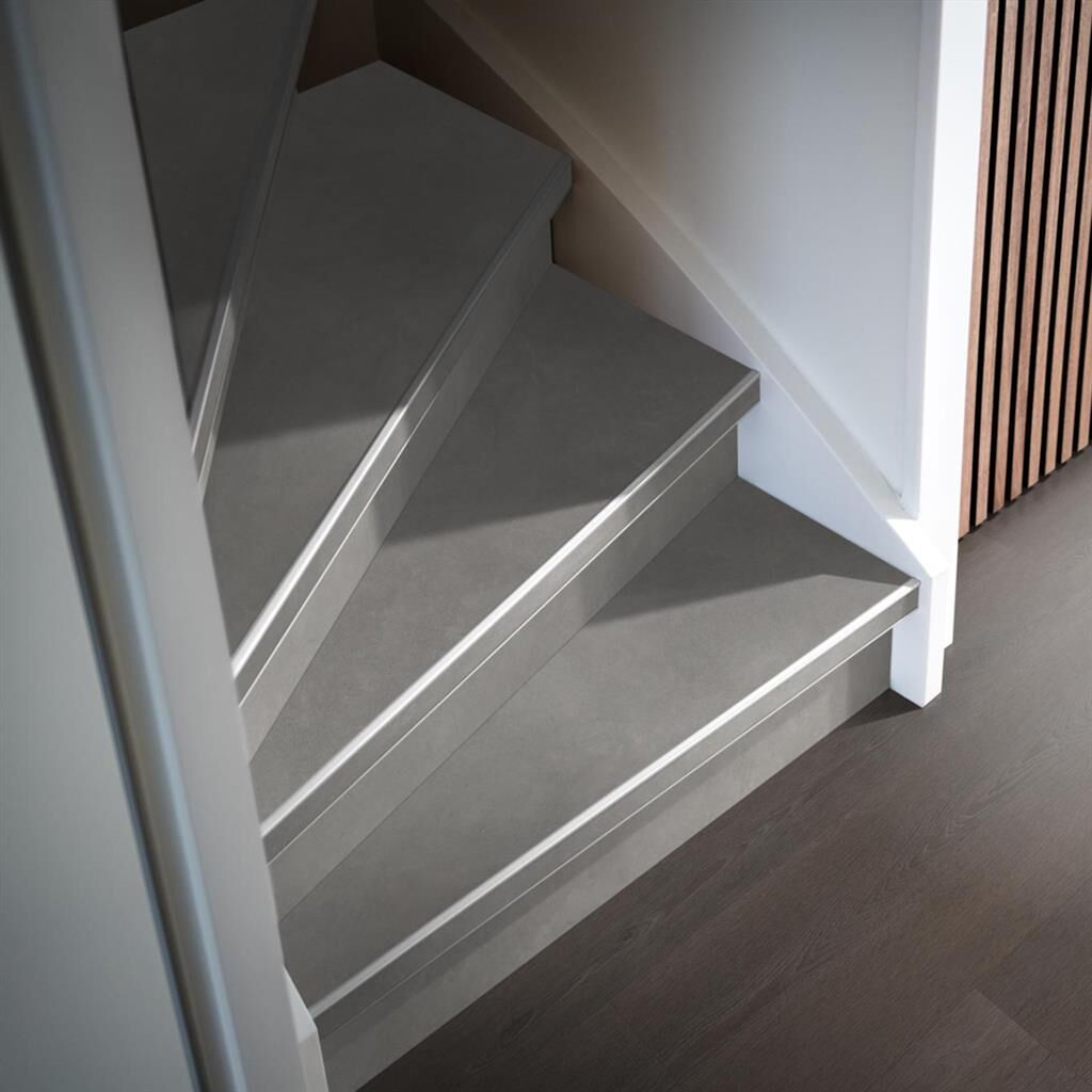 Ambiant Traptreden Set - Ceramo Light Grey - Traprenovatie PVC