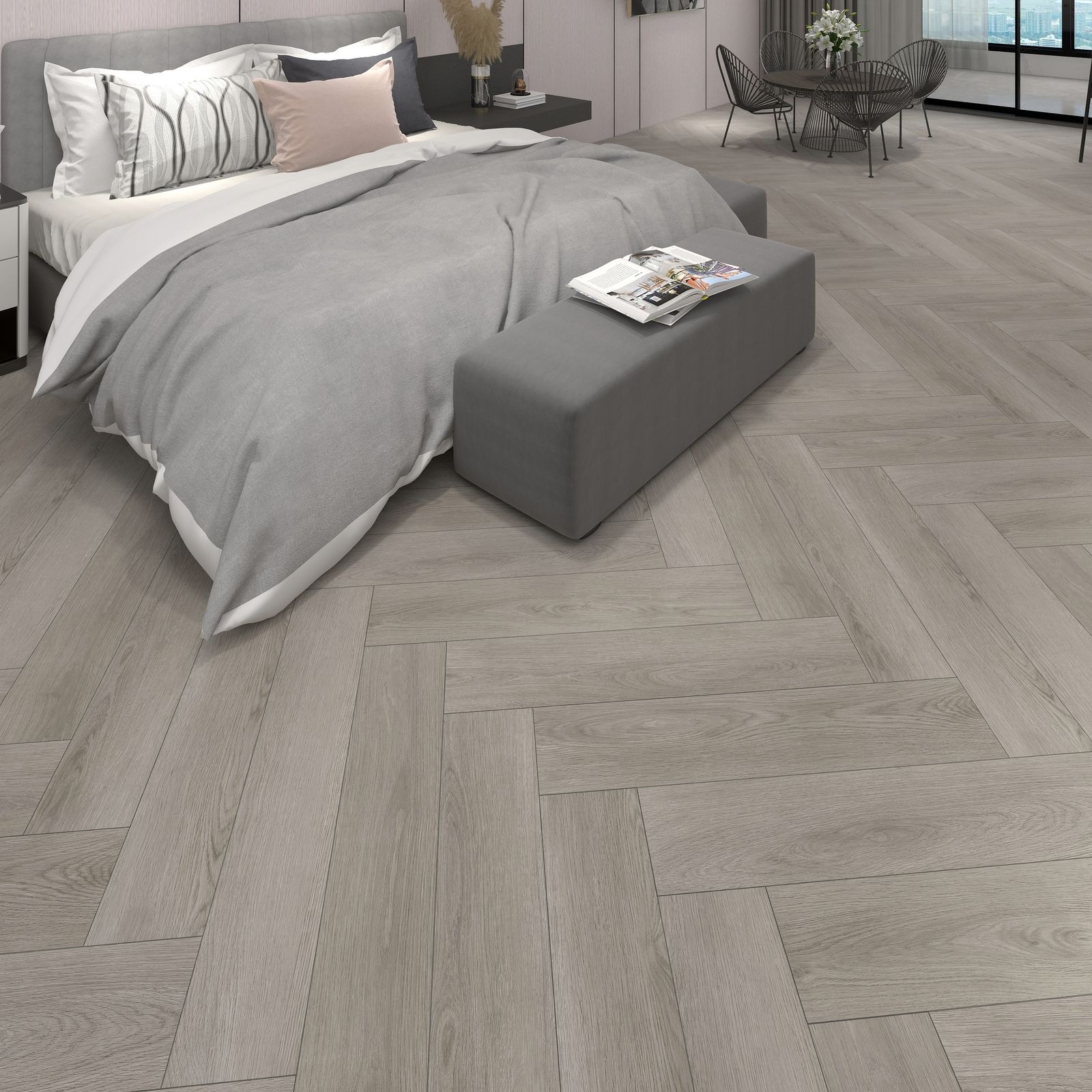 WOOD Visgraat PVC Click Bosland Oak WD-205-HB