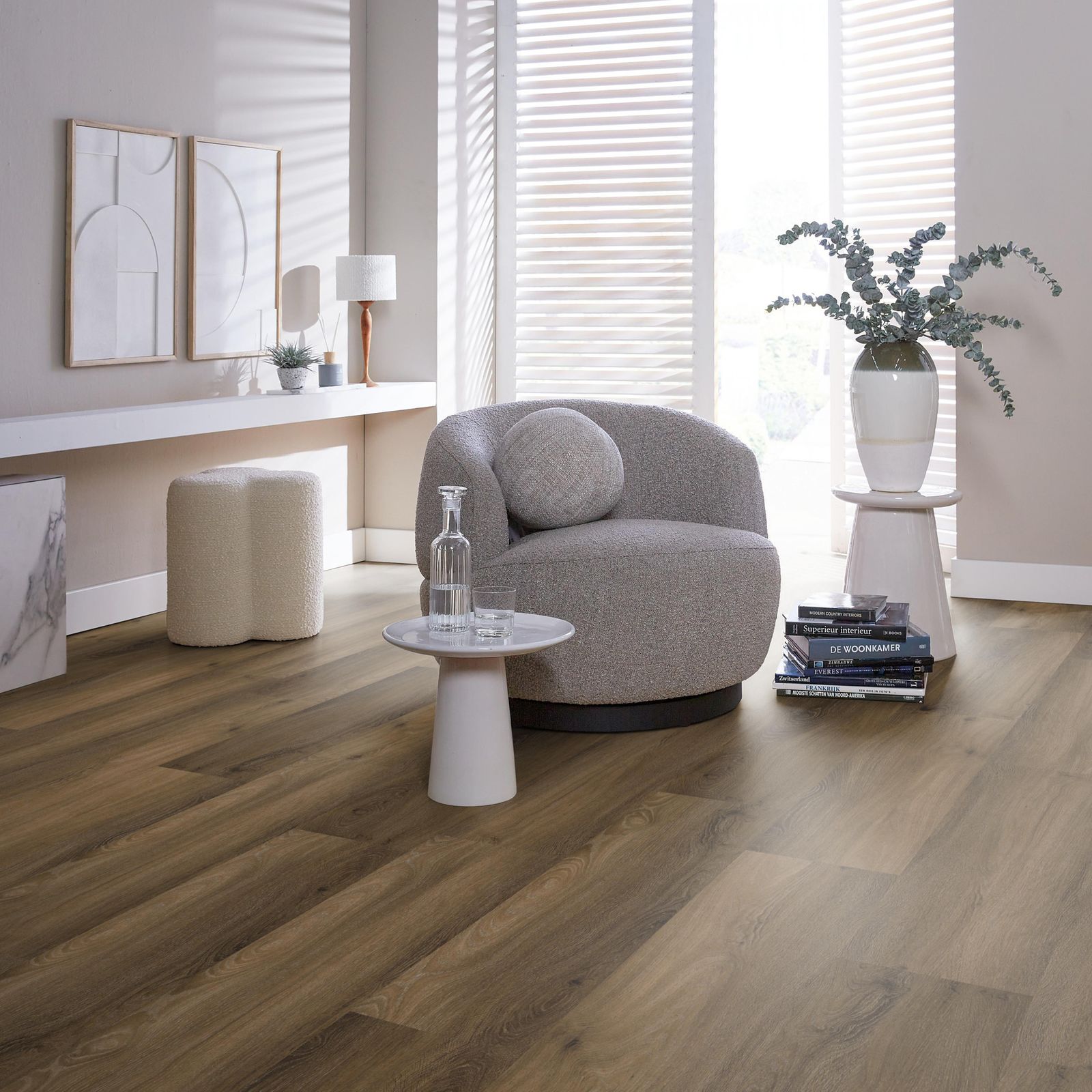 Ambiant Avanto Dryback Warm Brown - Plak PVC Vloer
