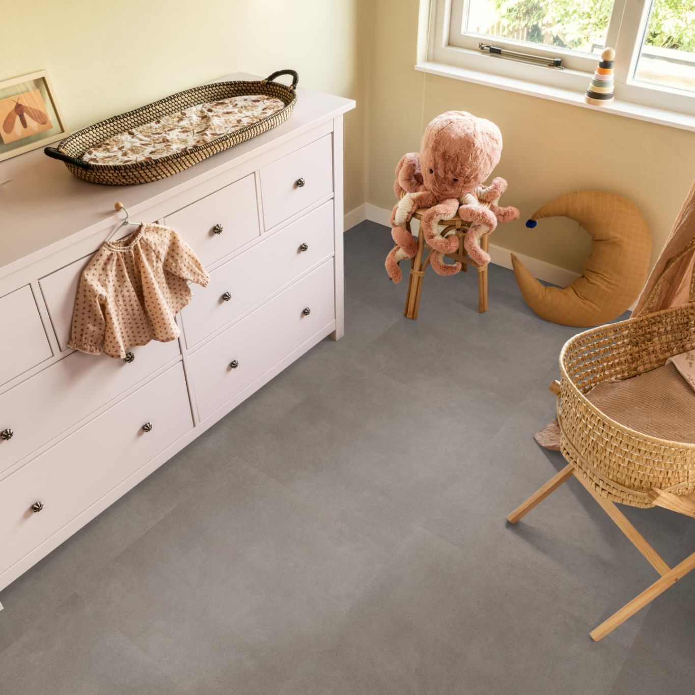 Ambiant Baroso Dryback Taupe - Plak PVC Vloer