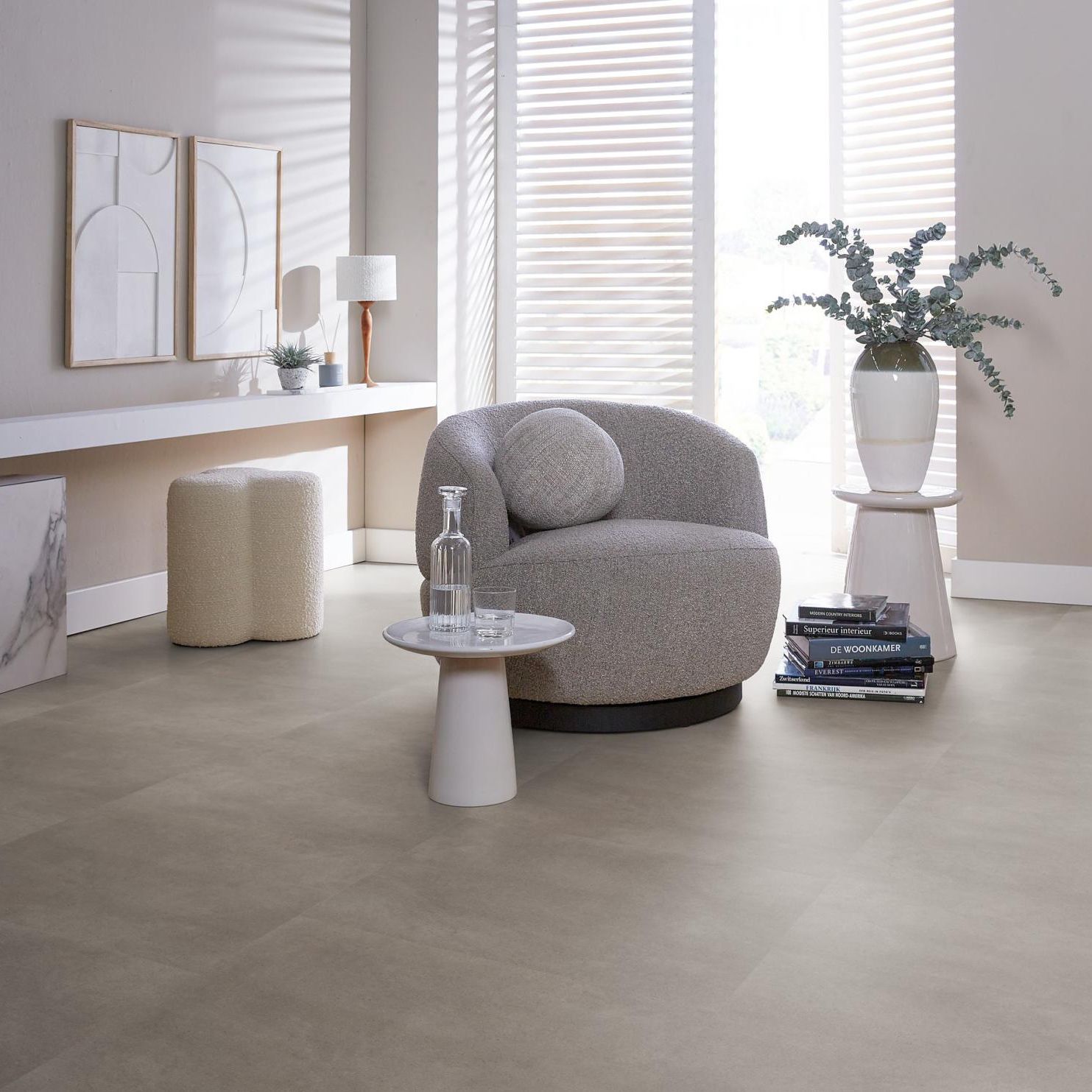 Ambiant Baroso Dryback Taupe - Plak PVC Vloer