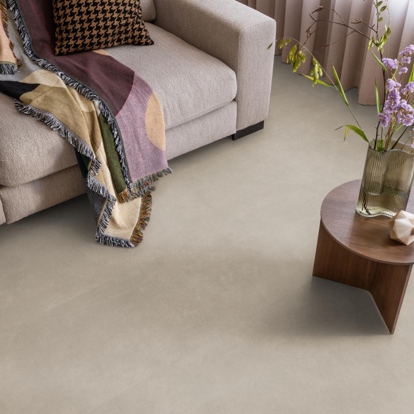 Ambiant Basic Dryback Sand - Plak PVC Vloer