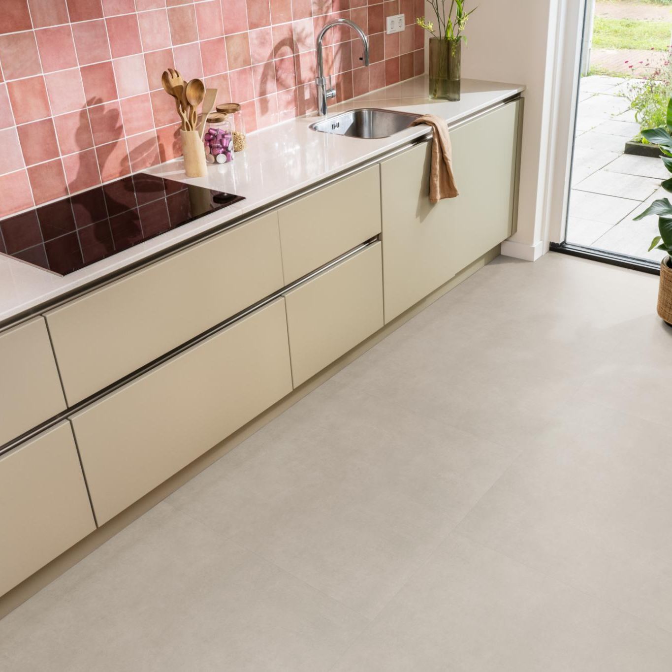 Ambiant Basic XL Dryback Sand - Plak PVC Vloer