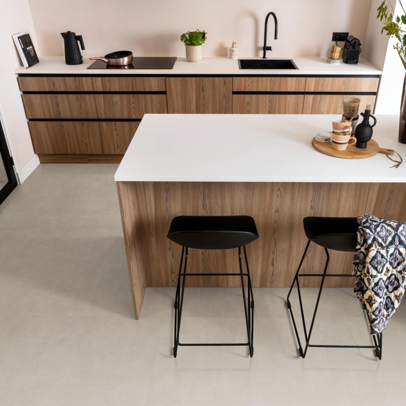 Ambiant Basic XL Dryback Sand - Plak PVC Vloer