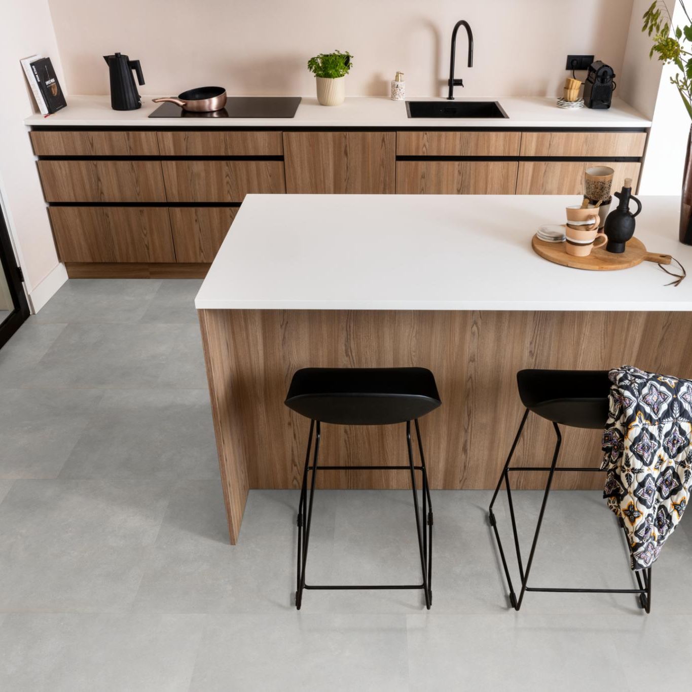 Ambiant Ceramo Click Light Grey - Klik PVC Vloer