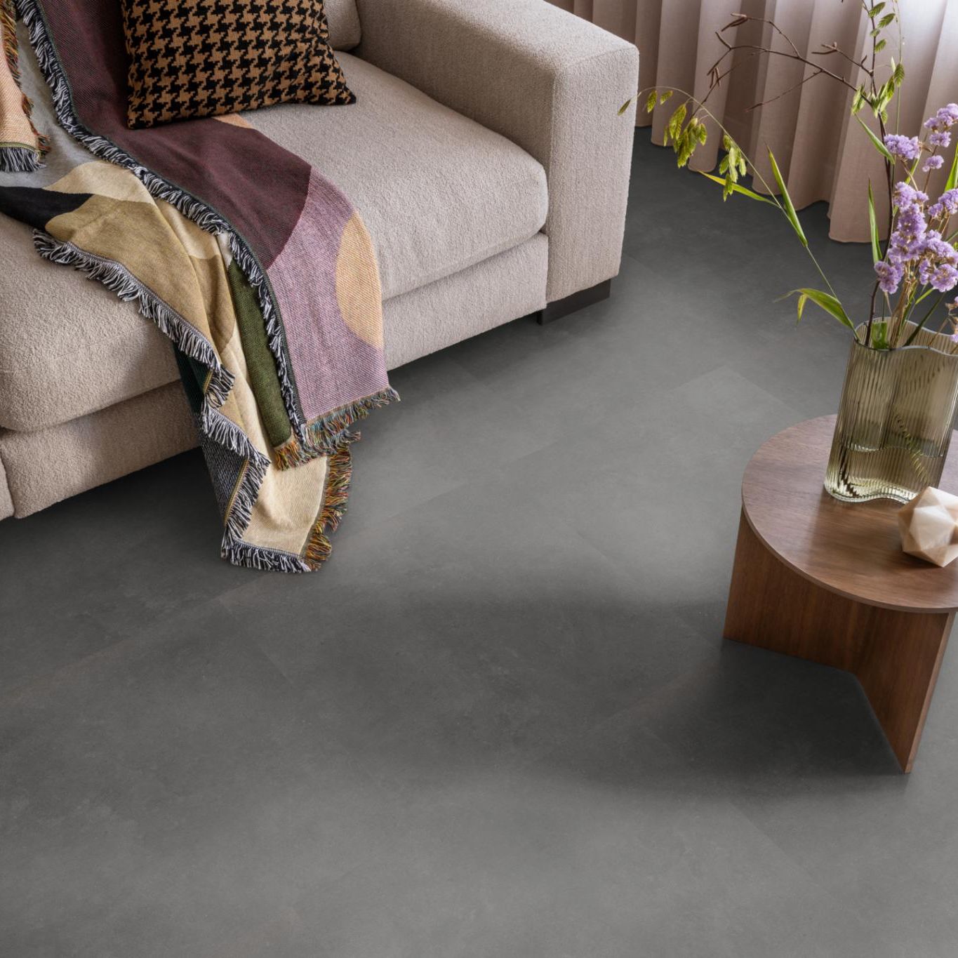 Ambiant Ceramo Dryback Anthracite - Plak PVC Vloer