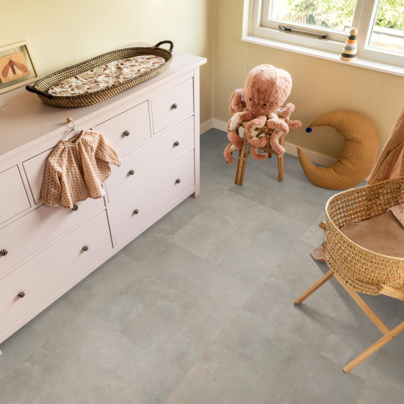 Ambiant Ceramo Dryback Beige - Plak PVC Vloer