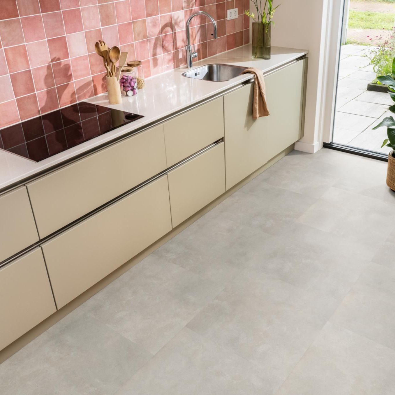 Ambiant Ceramo XL Click Beige - Klik PVC Vloer