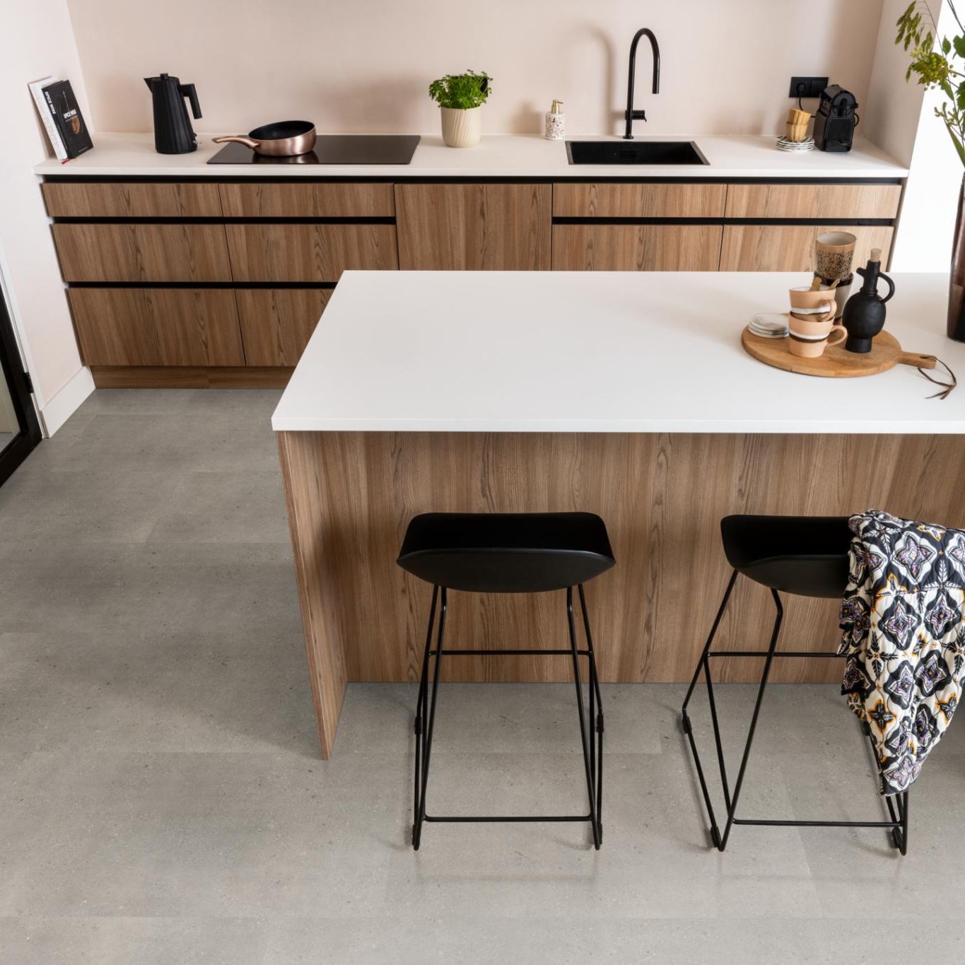 Ambiant Composite Dryback Warm Grey - Plak PVC Vloer