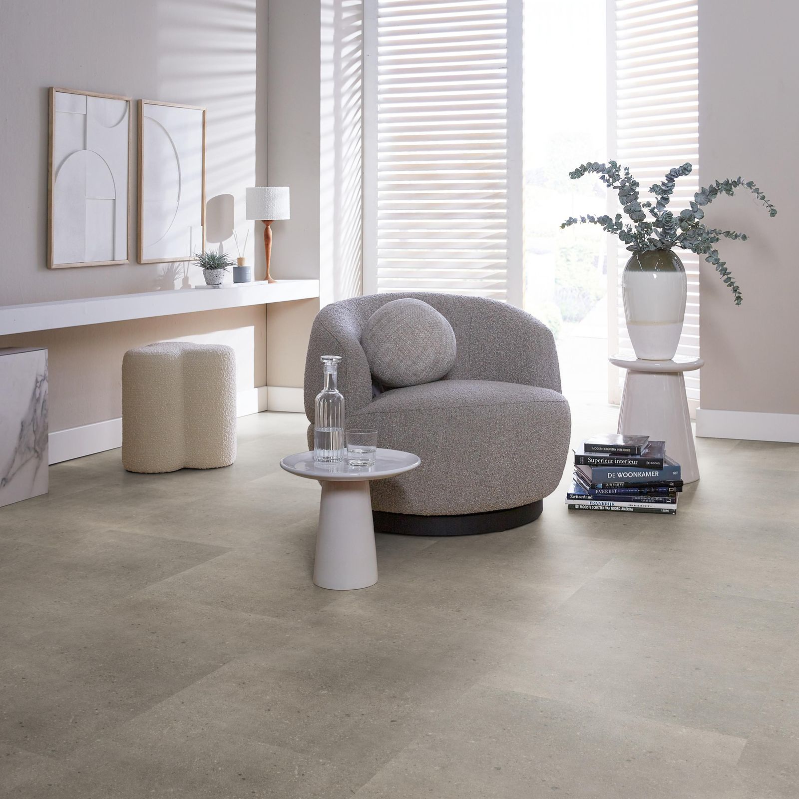 Ambiant Composite Dryback Warm Grey - Plak PVC Vloer