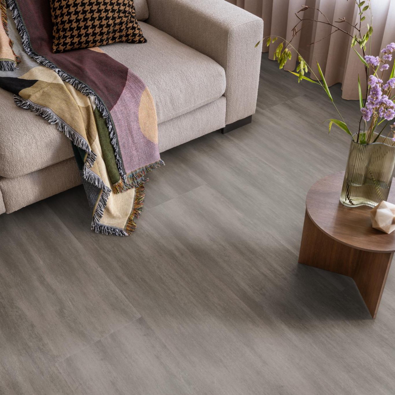 Ambiant Concrete XL Dryback Mid Grey - Plak PVC Vloer