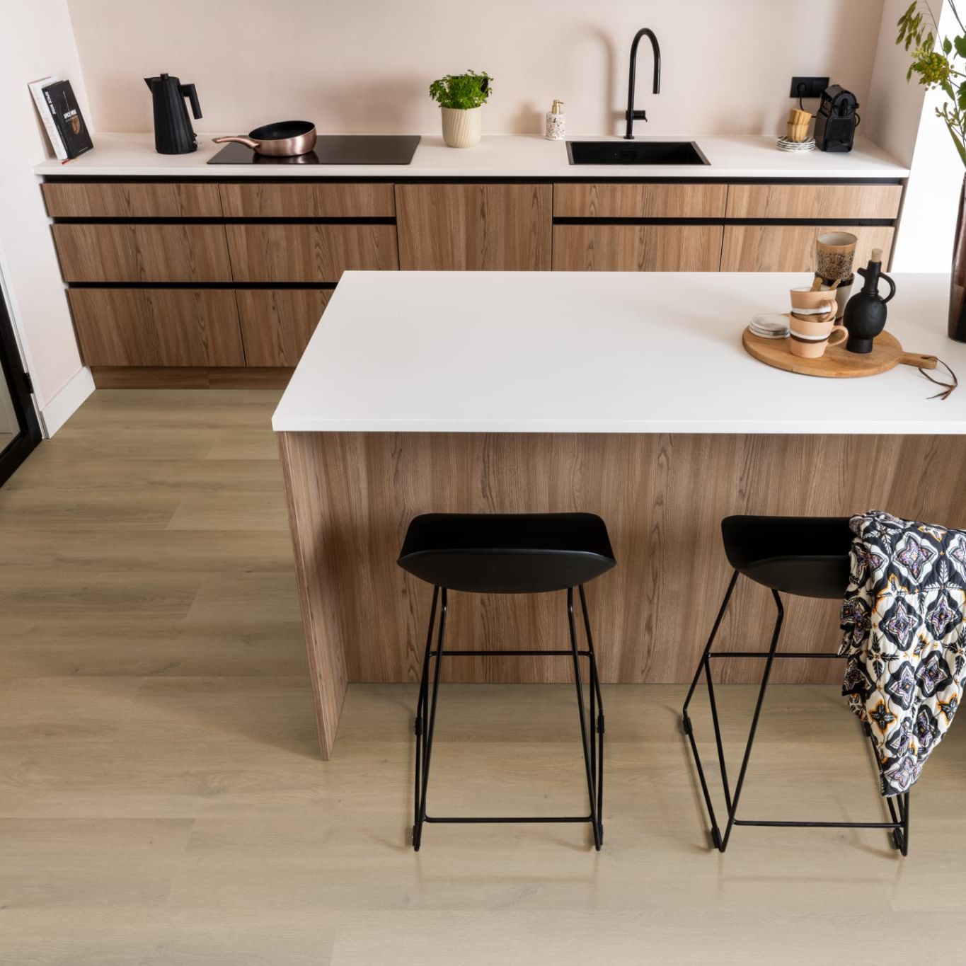 Ambiant Espero Dryback Dark Oak - Plak PVC Vloer