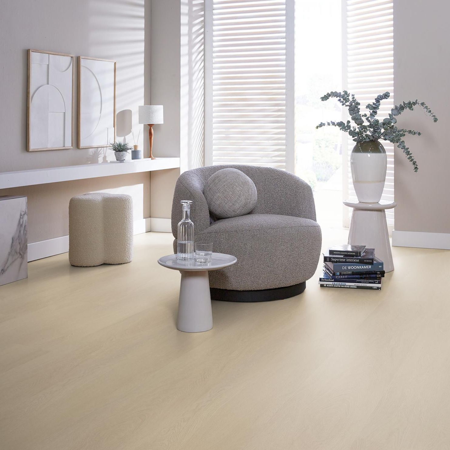 Ambiant Estino Dryback Beige - Plak PVC Vloer