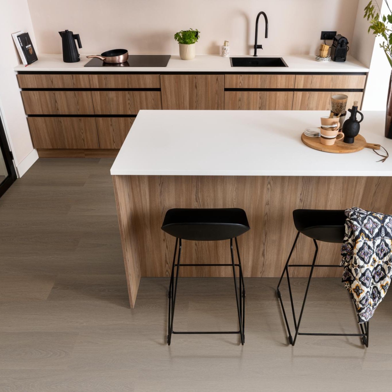 Ambiant Estino Dryback Brown - Plak PVC Vloer