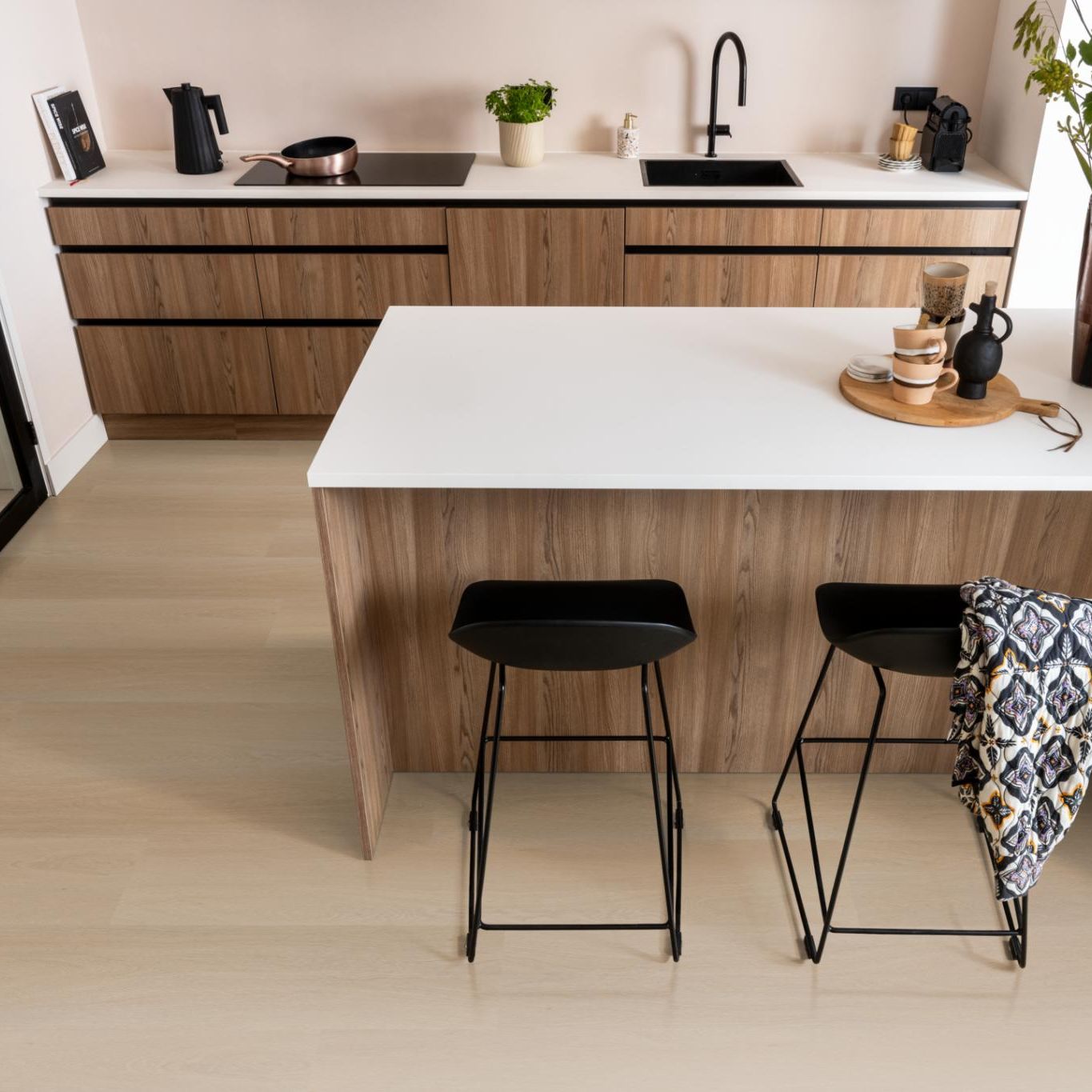 Ambiant Estino Dryback Natural Oak - Plak PVC Vloer