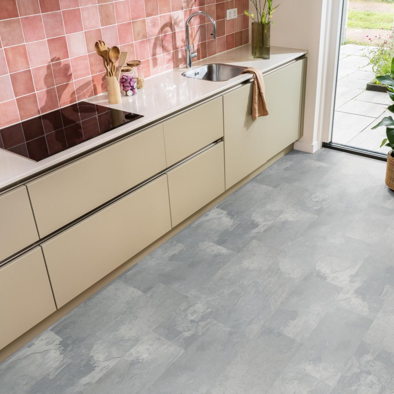 Ambiant Expression Aqua Middengrijs - Laminaatvloer