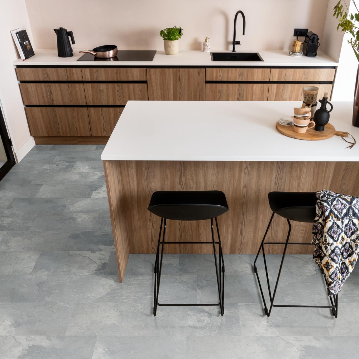 Ambiant Expression Aqua Middengrijs - Laminaatvloer