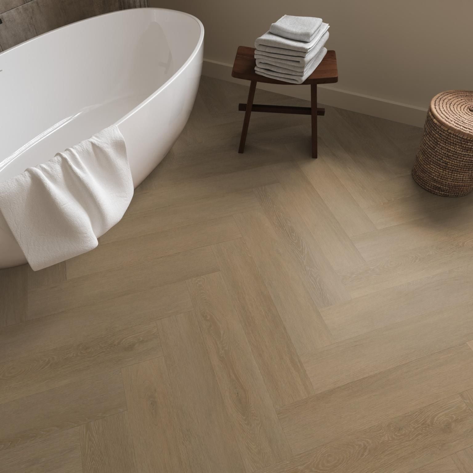 Ambiant Herringbone Click Sun Kissed - Klik PVC Vloer