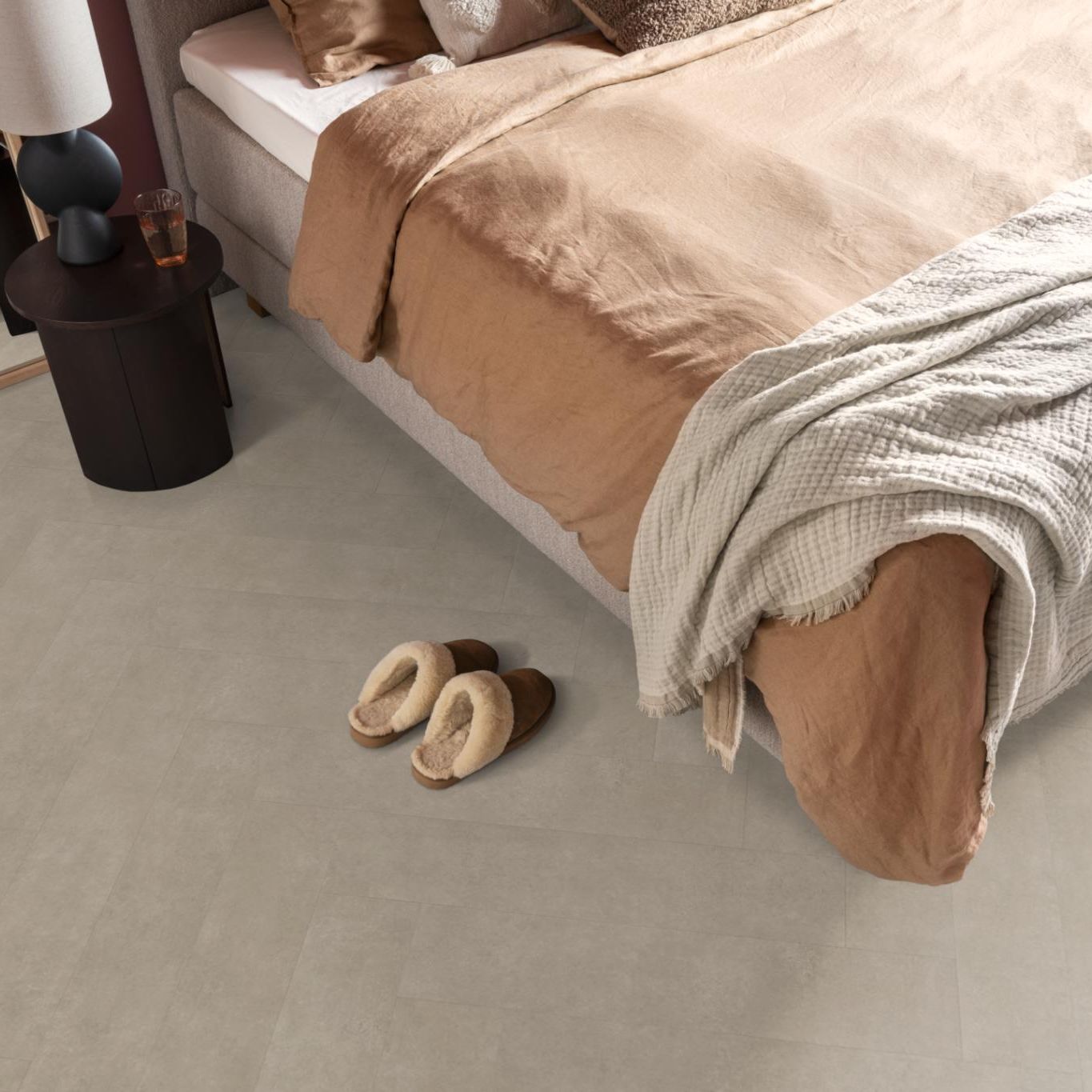 Ambiant Herringbone Dryback Sand - Plak PVC Vloer
