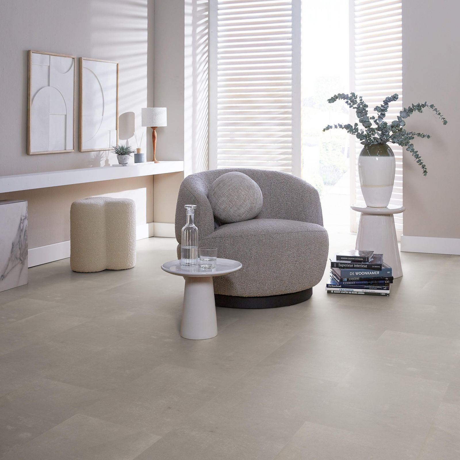 Ambiant Piero Dryback Taupe - Plak PVC Vloer