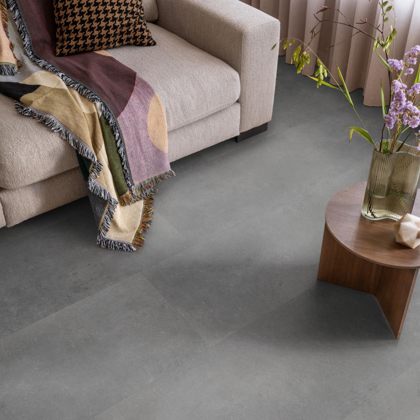 Ambiant Sarino Dryback Dark Grey - Plak PVC Vloer