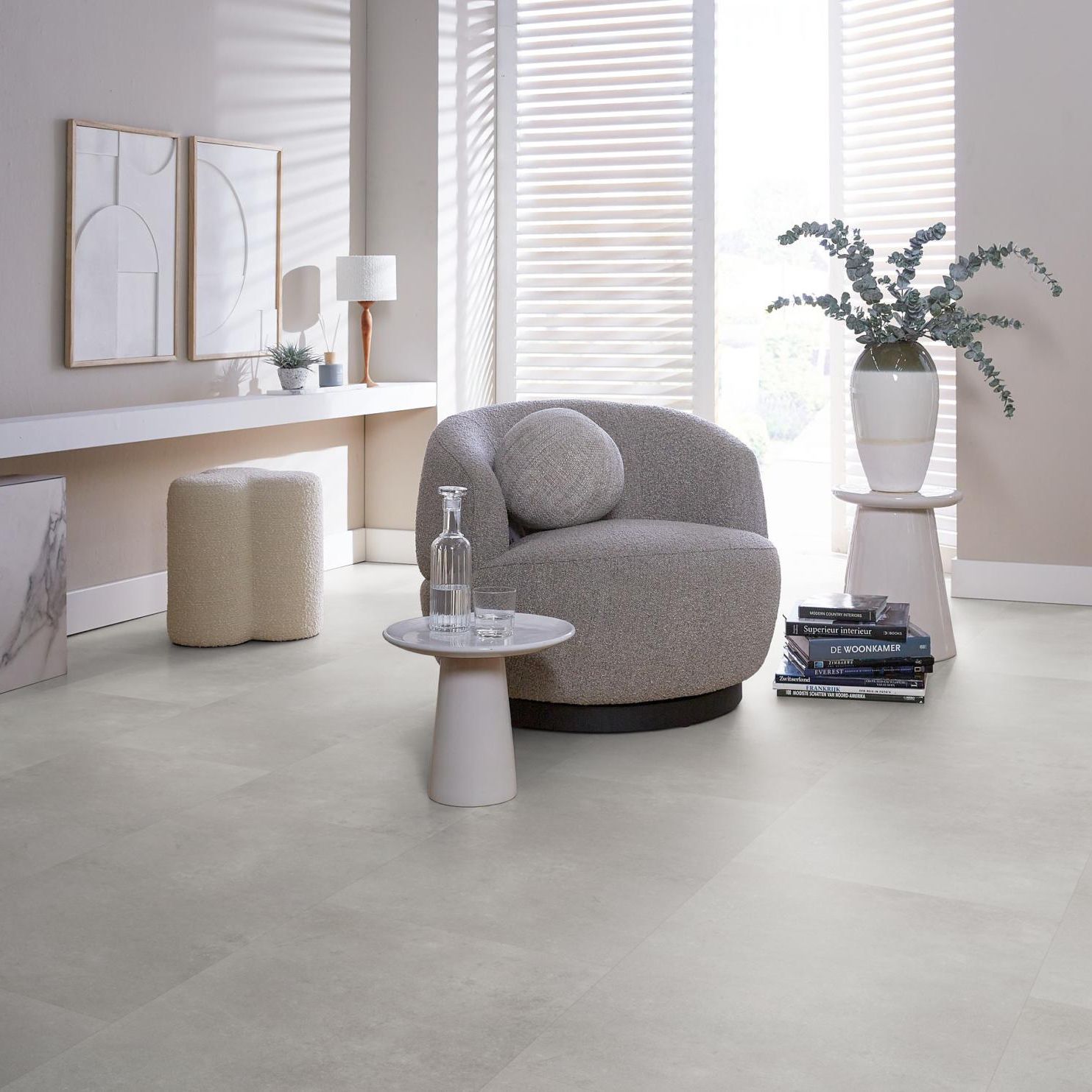 Ambiant Sarino Dryback Grey - Plak PVC Vloer