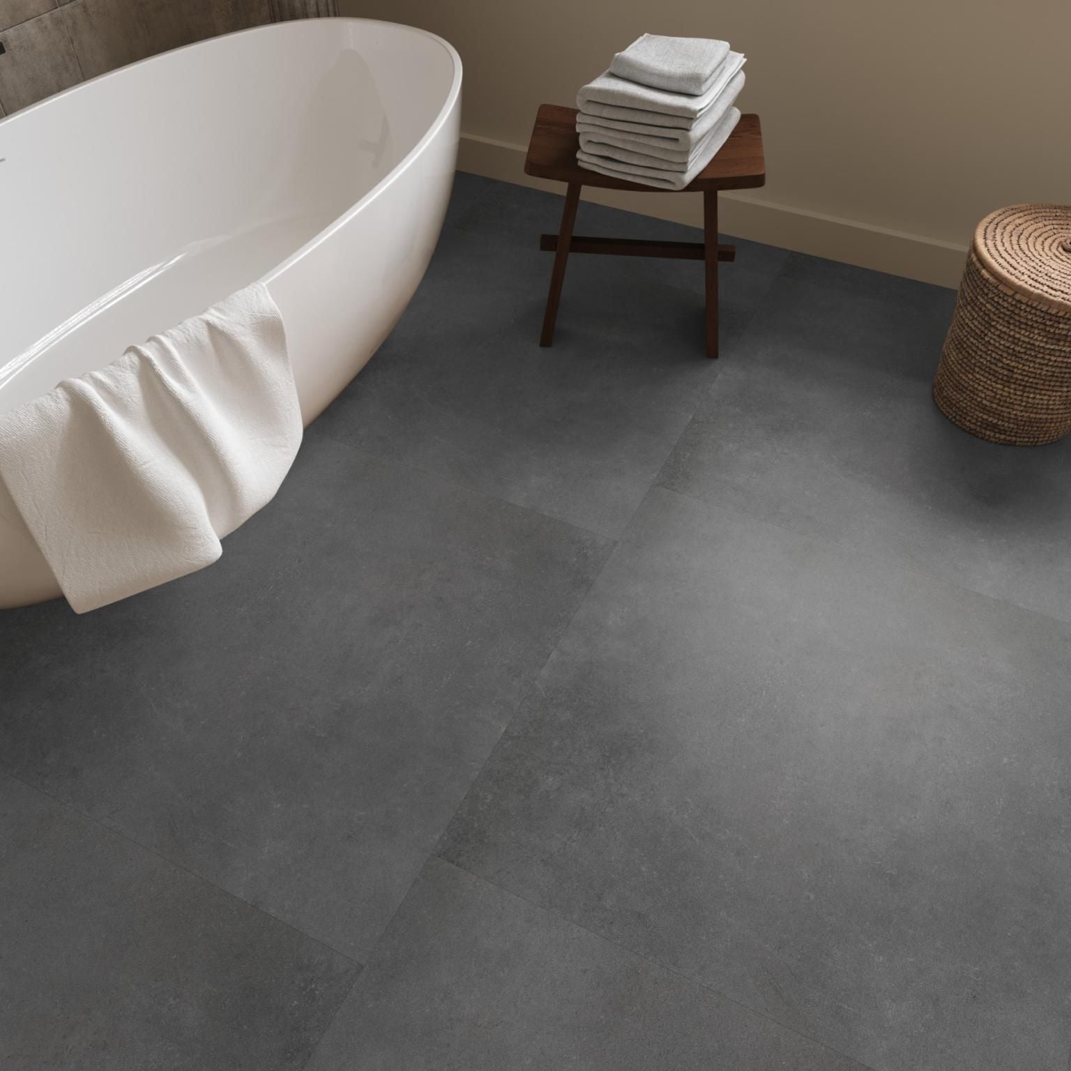 Ambiant Sarino XL Dryback Dark Grey - Plak PVC Vloer