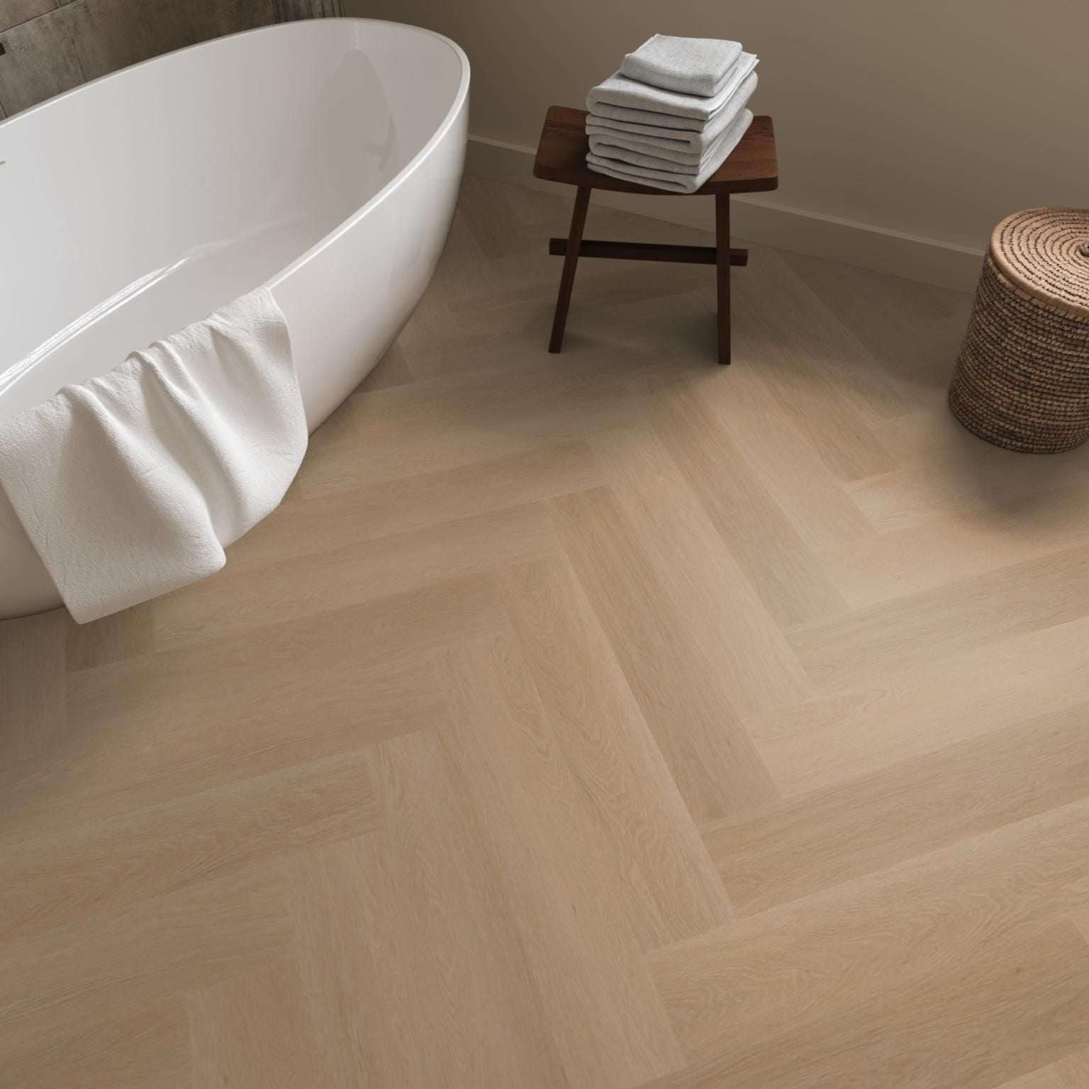 Ambiant Spigato Estino Visgraat Dryback Natural Oak - Plak PVC Vloer