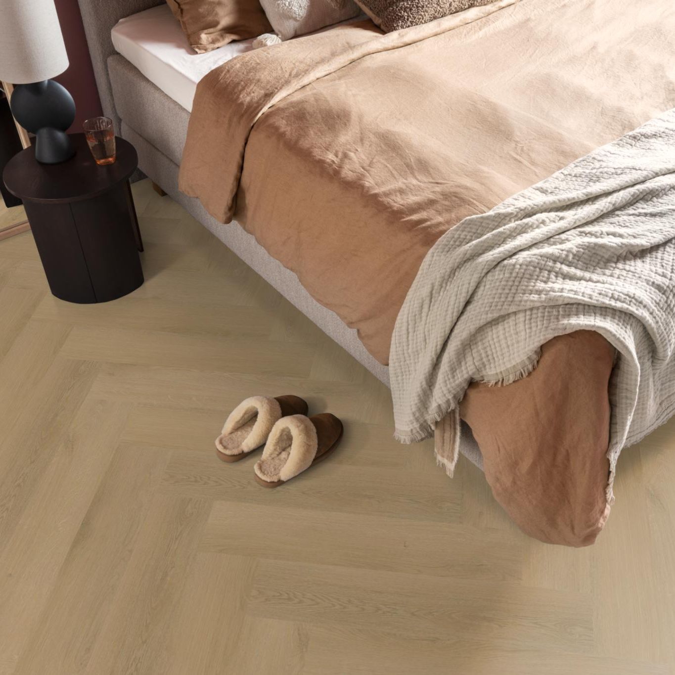 Ambiant Spigato Navaro Visgraat Click Beige - Klik PVC Vloer