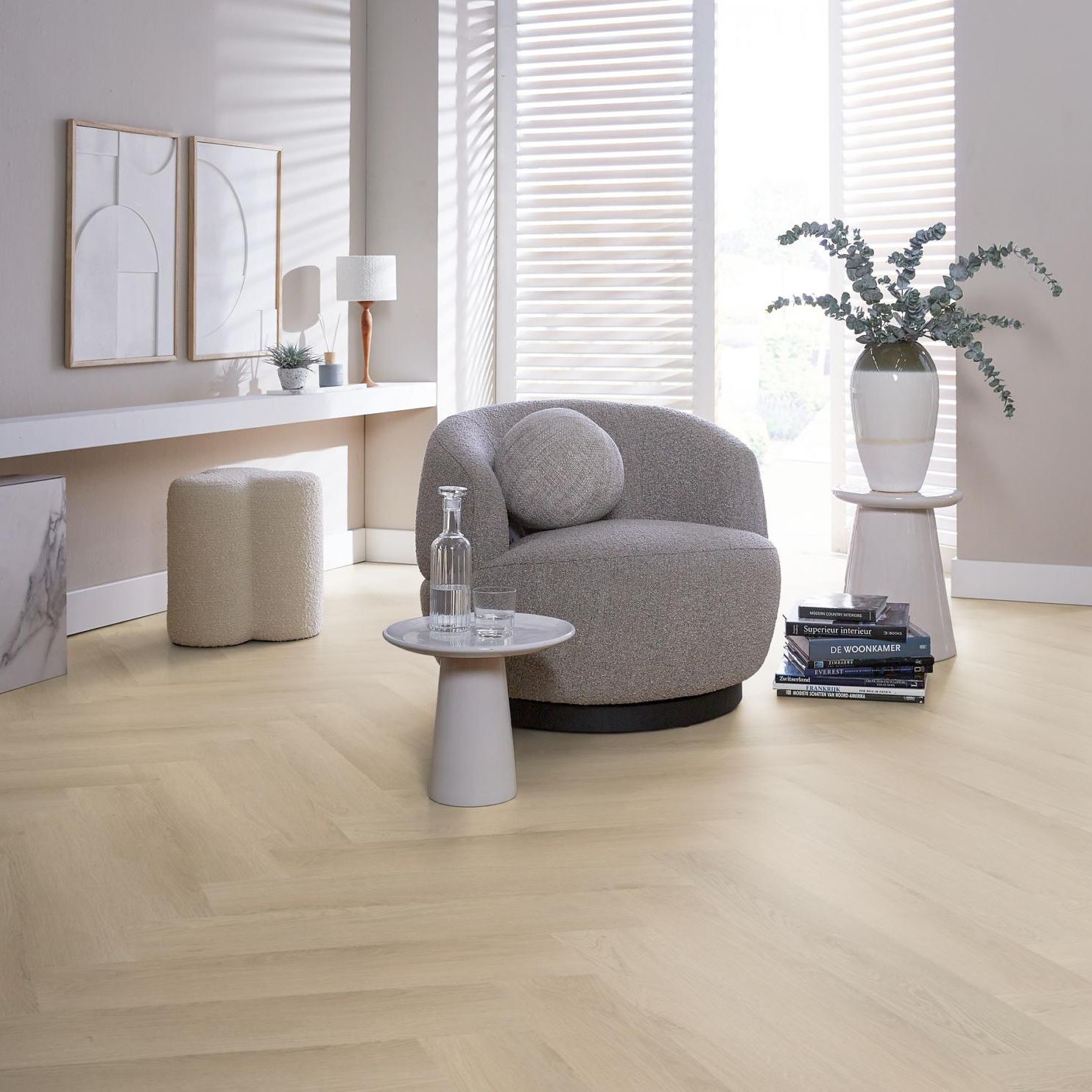 Ambiant Spigato Navaro Visgraat Click Light Oak - Klik PVC Vloer