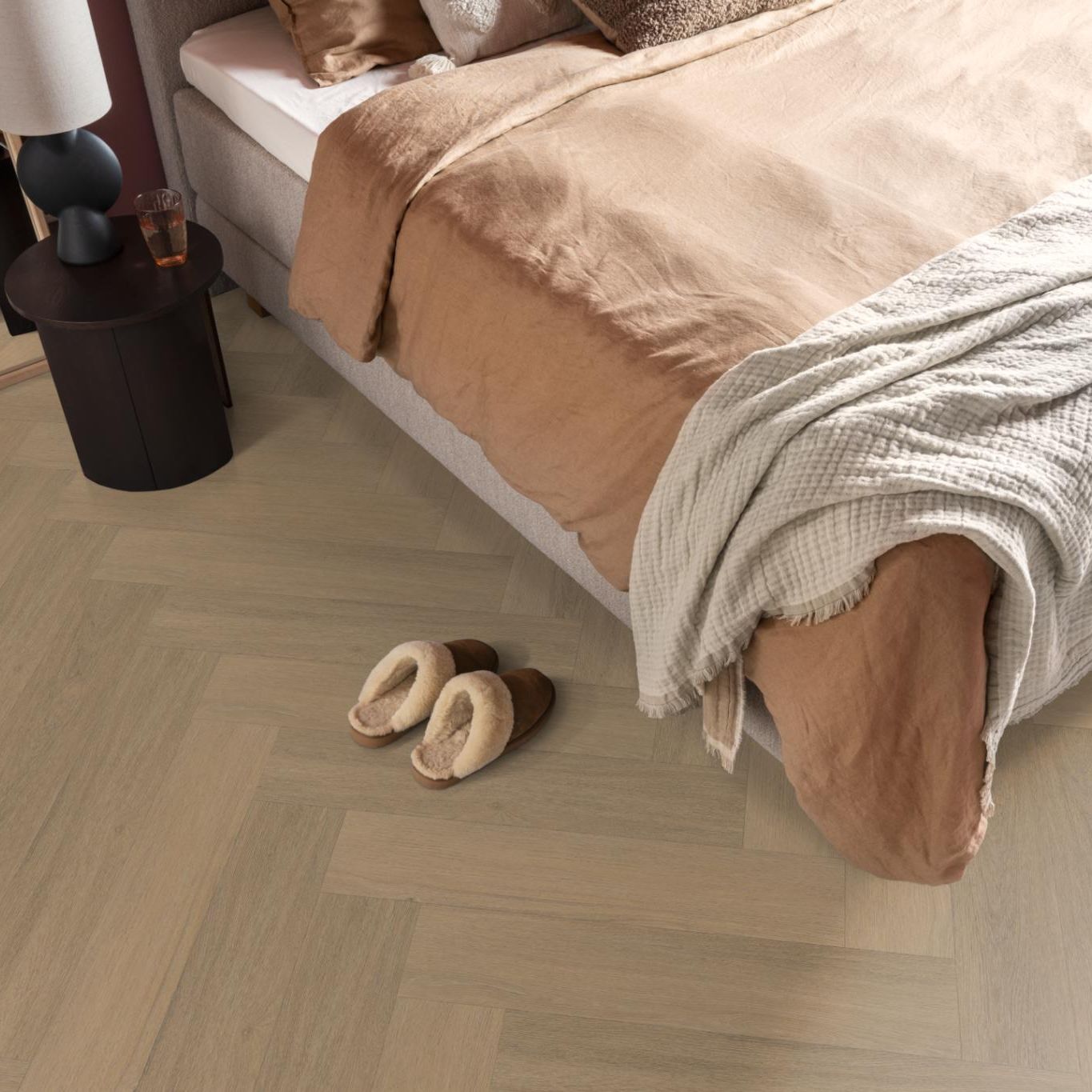 Ambiant Spigato Viranto Visgraat Dryback Warm Natural - Plak PVC Vloer